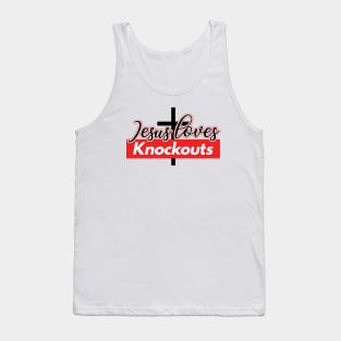 Jesus loves knockouts – UFC/MMA Tank Top